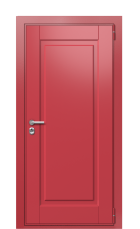 Дверь TermoWood Ral 3031 Белая эмаль 1031 вид снаружи