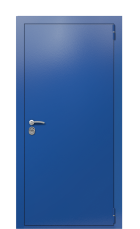 Дверь TermoPlus Ral 5005 Милк 1348 вид снаружи