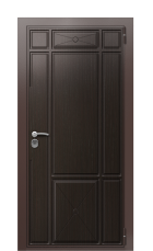 Дверь TermoWood Ral 8017 Марсианский камень 1024 вид снаружи