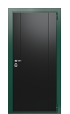 Дверь TermoWood Ral 6005 Венге бонобо 1496 вид снаружи