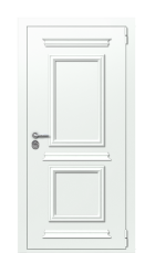 Дверь TermoPlus Ral 9003 Kale 631 вид снаружи
