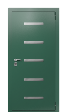 Дверь TermoPlus Ral 6028 Граб белый 1326 вид снаружи