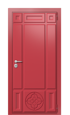 Дверь TermoWood Ral 3031 RAL 3031 1396 вид снаружи