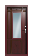 Дверь Termo Ral 3005 Темно-красный 1306 вид внутри