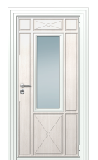 Дверь TermoWood Ral 9003 Кофейное дерево 1105 вид снаружи