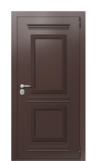 Дверь TermoPlus Ral 8017 Дуб 522 вид снаружи