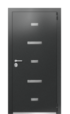 Дверь TermoPlus Silver RAL 5014 1046 вид снаружи