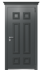 Дверь TermoPlus Ral 7043 Сатиновое Дерево 16 вид снаружи