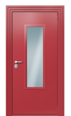 Дверь TermoPlus Ral 3031 Securemme 538 вид снаружи