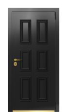 Дверь TermoPlus Ral 9005 Securemme 354 вид снаружи