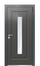 Дверь TermoWood Ral 7043 Серо-голубая 1111 вид снаружи
