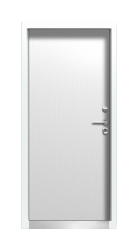 Дверь Termo Ral 9003 Ледяной дождь 1073 вид внутри