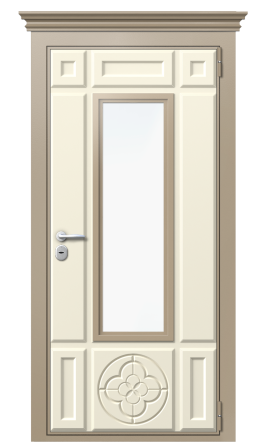Дверь TermoWood Ral 1019 RAL 9005 1108