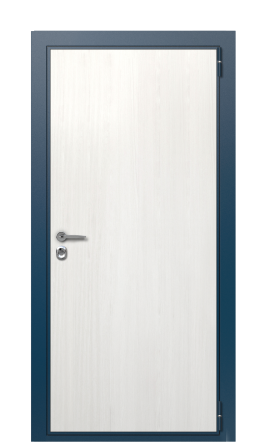 ДверьTermoWood Del Mare, RAL 9003 вид снаружи