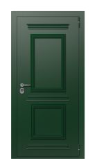Дверь TermoPlus Patina Woodline Темно-Зеленое 2736 вид снаружи