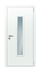 Дверь TermoPlus Ral 9003 Черный гранит 1436 вид снаружи