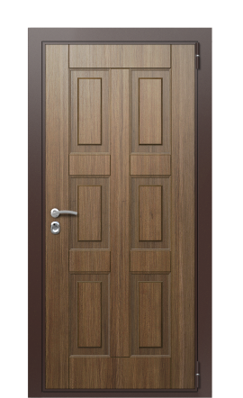 Дверь TermoWood Woodline кофейное дерево тик F008