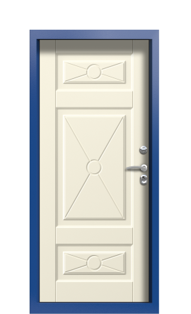 Дверь TermoPlus Ral 5005 Слоновая кость 895