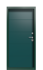 Дверь Termo Ral 6005 Темно-зеленое 1039 вид внутри