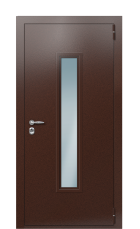 Дверь TermoPlus Bronze Палисандр 1304 вид снаружи