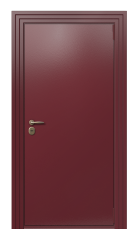 Дверь TermoPlus Ral 3005 Греческий платан 881 вид снаружи