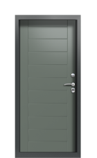 Дверь Termo Ral 7043 Ral 7009 850 вид внутри