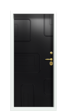 Дверь Termo Ral 9003 Ral 9005 1501 вид внутри