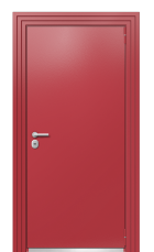 Дверь TermoPlus Ral 3031 Дуб 402 вид снаружи