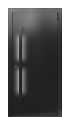 Дверь TermoPlus RAL 9005, Collori Зеленое сукно вид снаружи