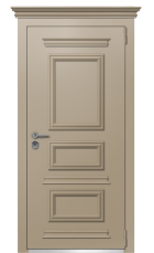 Дверь TermoPlus Ral 1019 Securemme 954 вид снаружи
