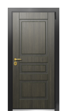 Дверь TermoWood Ral 9005 Венге 444 вид снаружи