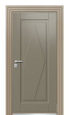 Дверь TermoWood Ral 1019 Ral 7006 609 вид снаружи