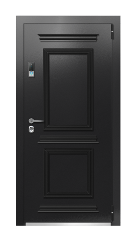 Входная дверь TermoPlus RAL 9005, Terma Лунный камень