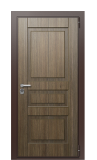 Дверь TermoWood Woodline палисандр tobacco вид снаружи