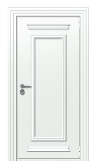 Дверь TermoPlus Ral 9003 Белая эмаль 1198 вид снаружи