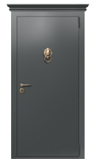 Дверь TermoPlus Ral 7043 Графитовое дерево 883 вид снаружи