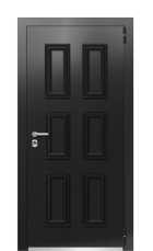 Дверь Termo Ral 9005 Кале 478 вид снаружи