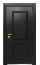 Дверь TermoPlus Ral 9005 Securemme 356 вид снаружи