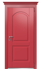 Дверь TermoWood Ral 3031 Securemme 578 вид снаружи