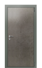Дверь TermoWood Ral 7009 Бетон темный 787 вид снаружи
