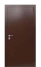 Дверь TermoPlus Bronze Палисандр 1013 вид снаружи