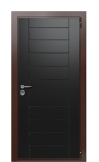 Дверь TermoWood Ral 9005 Collori Ral 9005 2579 вид снаружи