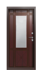 Дверь Termo Ral 3005 Темно-красный 1193 вид внутри