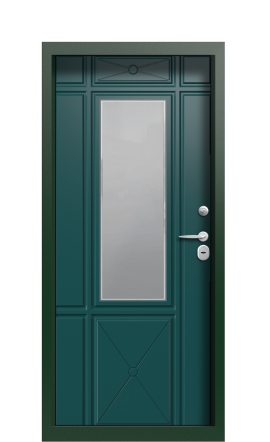 Дверь TermoPlus Ral 6028 Зеленое сукно 1092