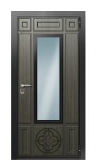Дверь TermoWood Ral 9005 Венге 223 вид снаружи