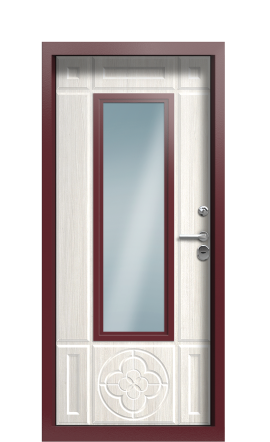 Входная дверь TermoWood Ral 8025 Дуб Светлый 267