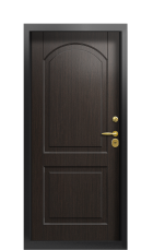 Дверь Termo Ral 9005 Венге 447 вид внутри
