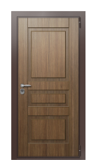 Дверь TermoWood Ral 8017 Тик 567 вид снаружи