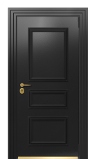 Дверь TermoPlus Ral 9005 Securemme 351 вид снаружи