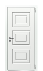 Дверь TermoWood Ral 9003 Милк 427 вид снаружи